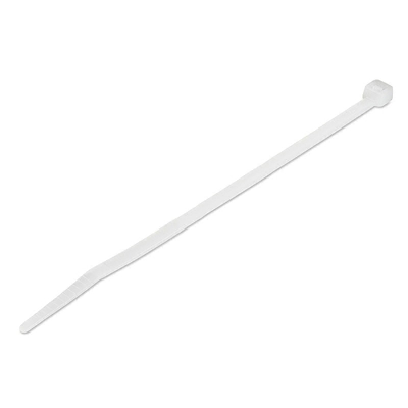 Powertech POWERTECH δεματικά καλωδίων TIES-055, 300x4.8mm, λευκά, 100τμχ