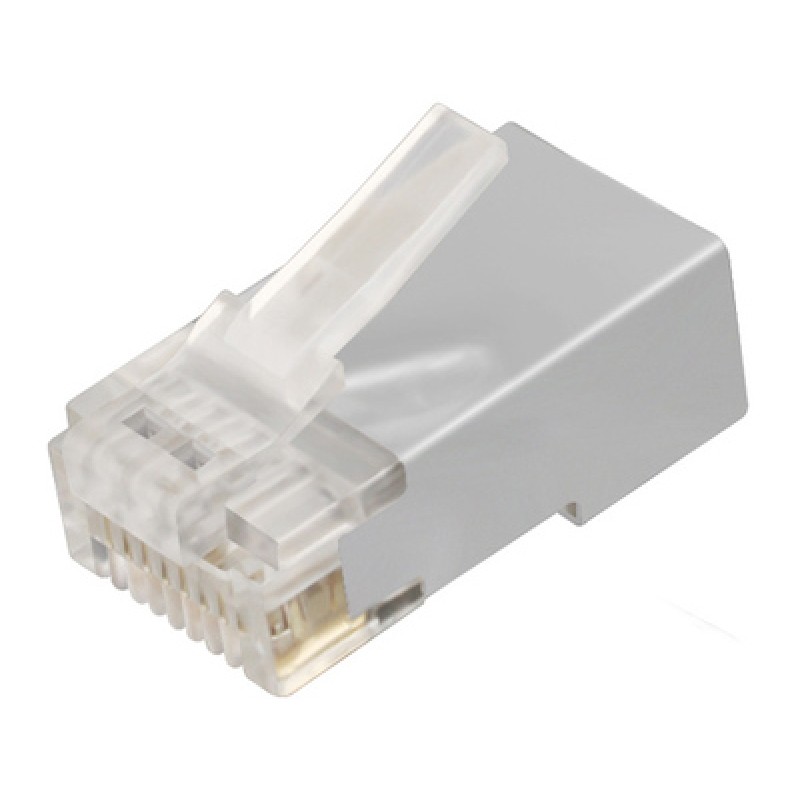 Powertech POWERTECH βύσμα RJ45 Cat 6a CAB-N323, μεταλλικό, 8p8cs, 10τμχ