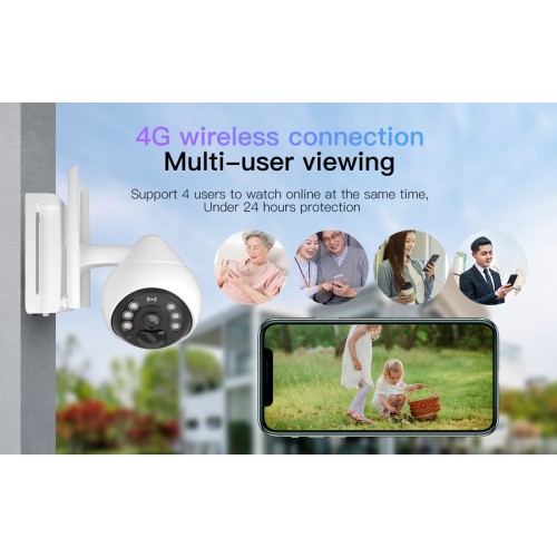 VSTARCAM VSTARCAM smart ηλιακή κάμερα BG69, 10000mAh, IP66, 3MP, 4G, PIR, PTZ