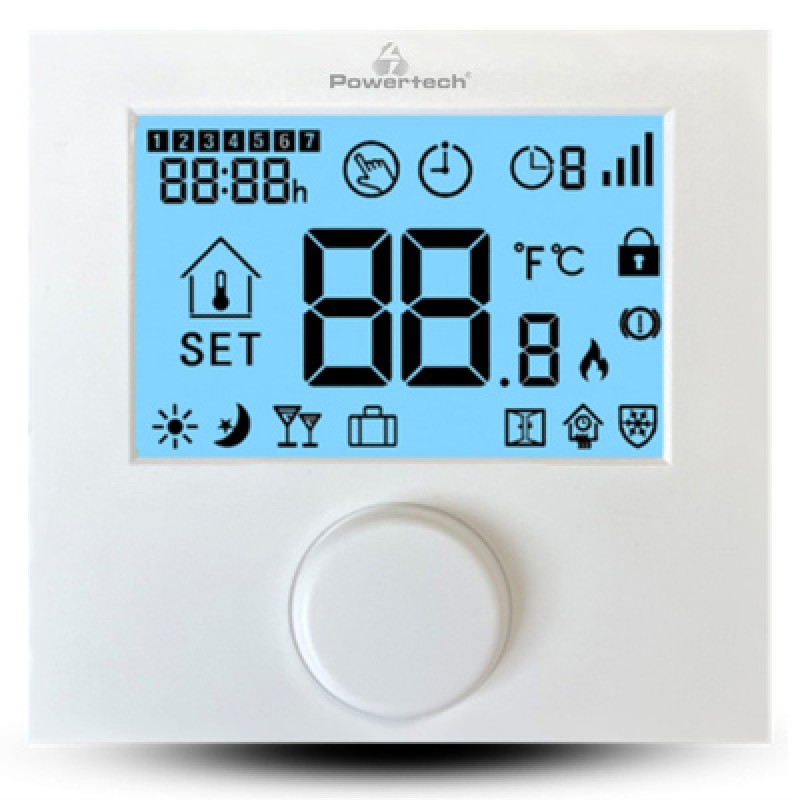 Powertech POWERTECH ψηφιακός θερμοστάτης αερίου PT-1047, λευκός