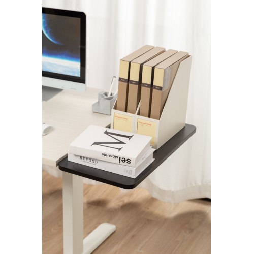 Brateck BRATECK ράφι γραφείου DET-4, ξύλινο, 600x409x30mm, 20kg, μαύρο