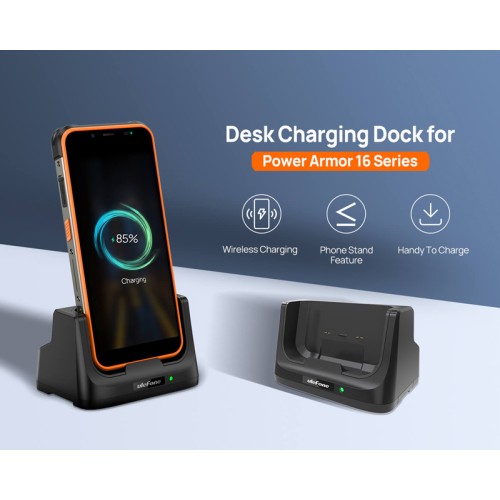 ULEFONE ULEFONE βάση φόρτισης DC3103 για Power Armor 16 Pro, 10W, μαύρη