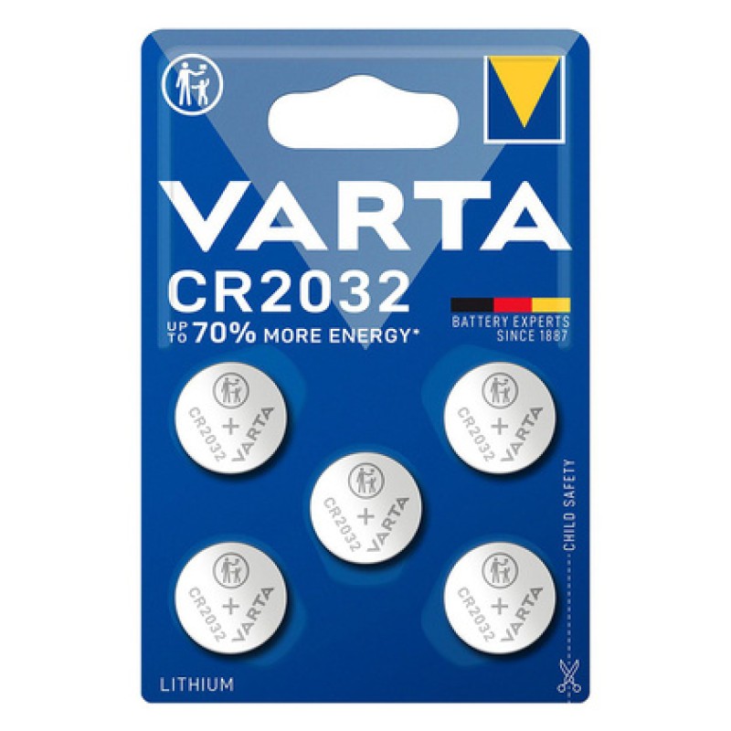Varta VARTA μπαταρία λιθίου CR2032, 3V, 5τμχ