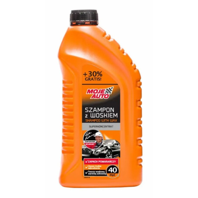 MOJE AUTO MOJE AUTO σαμπουάν αυτοκινήτου με κερί 19-027E, άρωμα πορτοκάλι, 1.3L