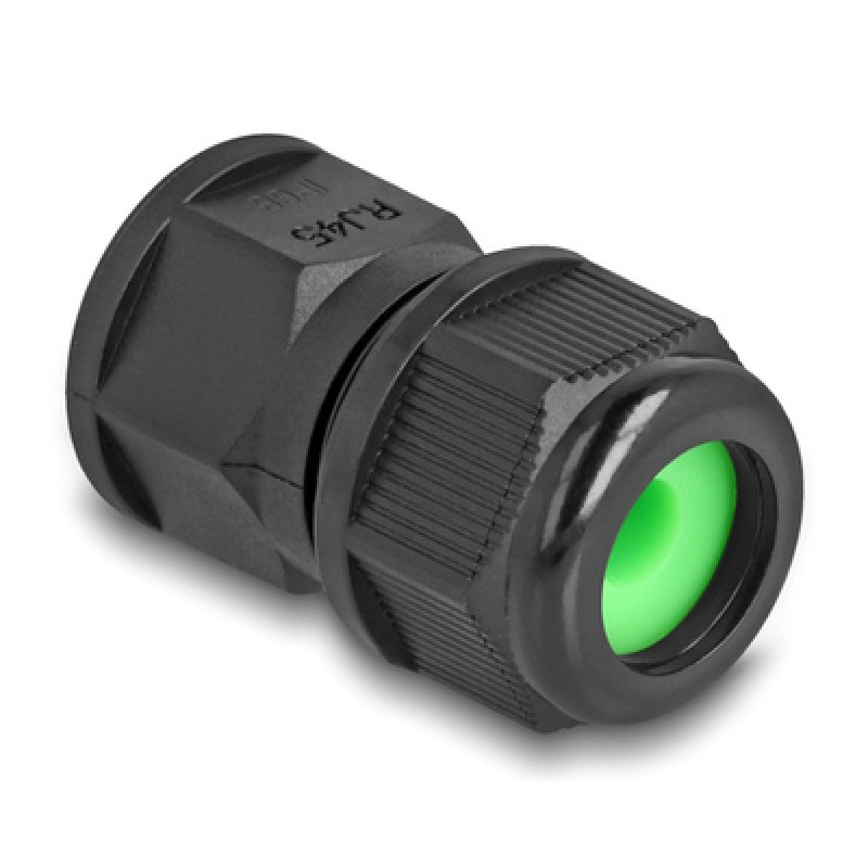 DELOCK DELOCK σύνδεσμος για RJ45 86995, αδιάβροχος IP67, μαύρος