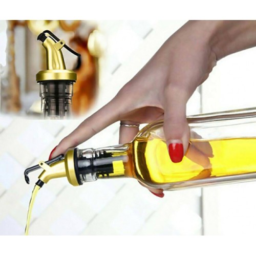 UNBRANDED Πώμα ροής για μπουκάλι HUH-0109 με κλείστρο, Φ18mm, χρυσό