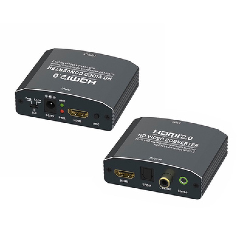 Powertech POWERTECH HDMI audio extractor CAB-H153, 4K/60Hz, γκρι