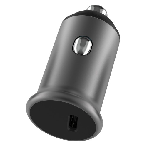 Powertech POWERTECH φορτιστής αυτοκινήτου PT-1147, USB-C, 30W PD, γκρι