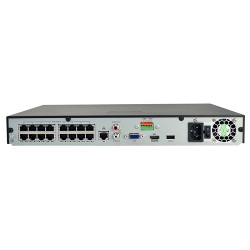 UNIARCH UNIARCH NVR καταγραφικό NVR-216S2-P16, H.265/H.264, 8MP, 16 κανάλια PoE