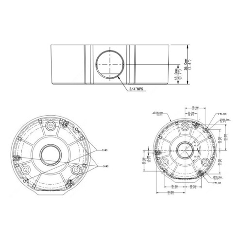 UNIARCH UNIARCH βάση κάμερας TR-JB03-G-IN, μεταλλική, λευκή