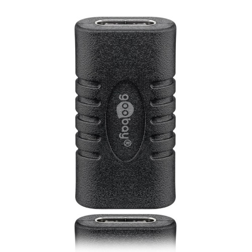 GOOBAY GOOBAY αντάπτορας USB-C 45401, θηλυκό σε θηλυκό, 5Gbit/s, 60W, μαύρος