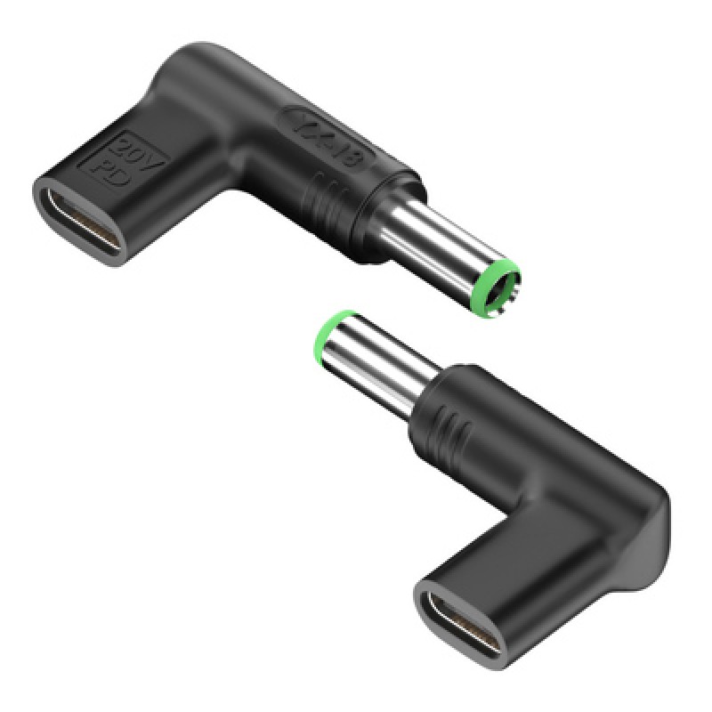 Powertech POWERTECH αντάπτορας τροφοδοσίας YX-18, USB-C σε Toshiba 6.3x3mm, μαύρος