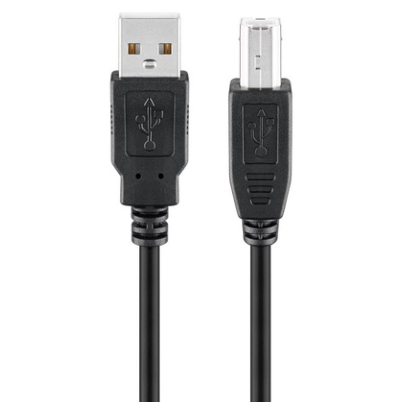 GOOBAY GOOBAY καλώδιο USB σε USB Type B 95129, 0.25m, 480Mbps, μαύρο