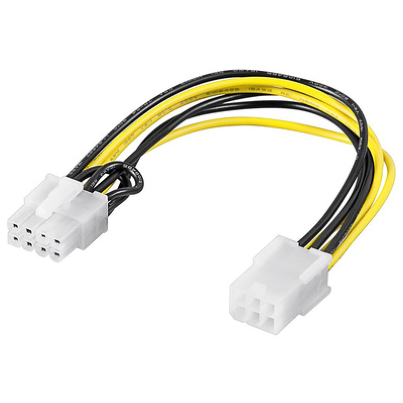 GOOBAY GOOBAY καλώδιο PCI Express 6pin σε PCI Express 8pin 93635, 0.20m