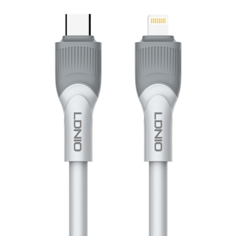 LDNIO LDNIO καλώδιο Lightning σε USB-C LC601I, 30W PD, 1m, γκρι