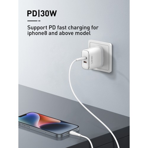 LDNIO LDNIO καλώδιο Lightning σε USB-C LC611I, 30W PD, 1m, πράσινο