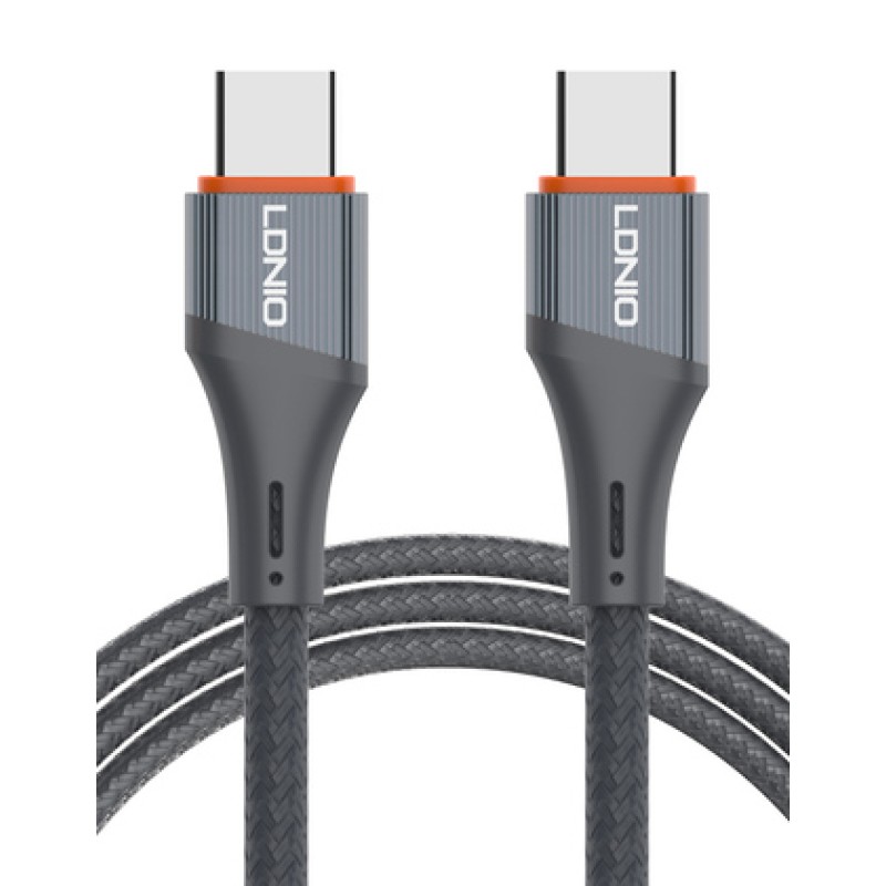 LDNIO LDNIO καλώδιο USB-C σε USB-C LC631C, 65W PD, 1m, γκρι