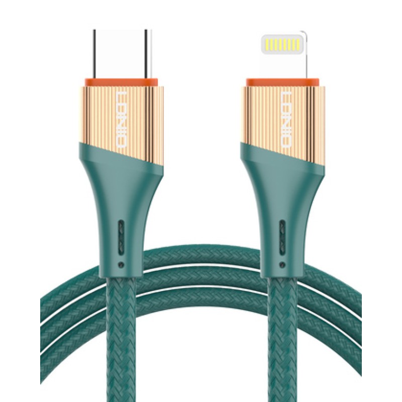 LDNIO LDNIO καλώδιο Lightning σε USB-C LC631I, 30W PD, 1m, πράσινο