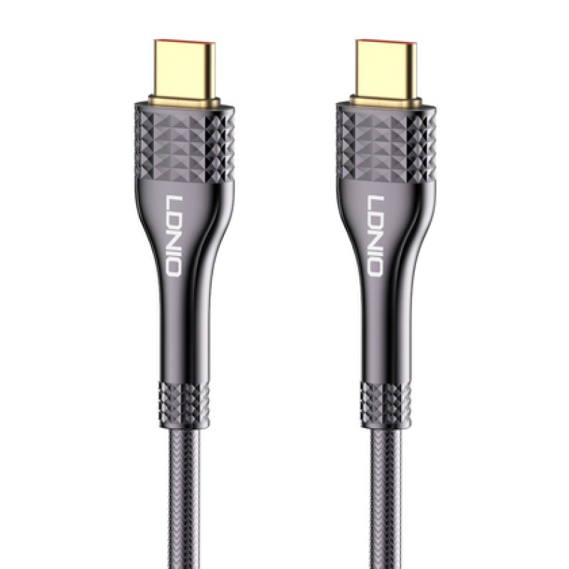 LDNIO LDNIO καλώδιο USB-C σε USB-C LC651C, 65W, 1m, γκρι