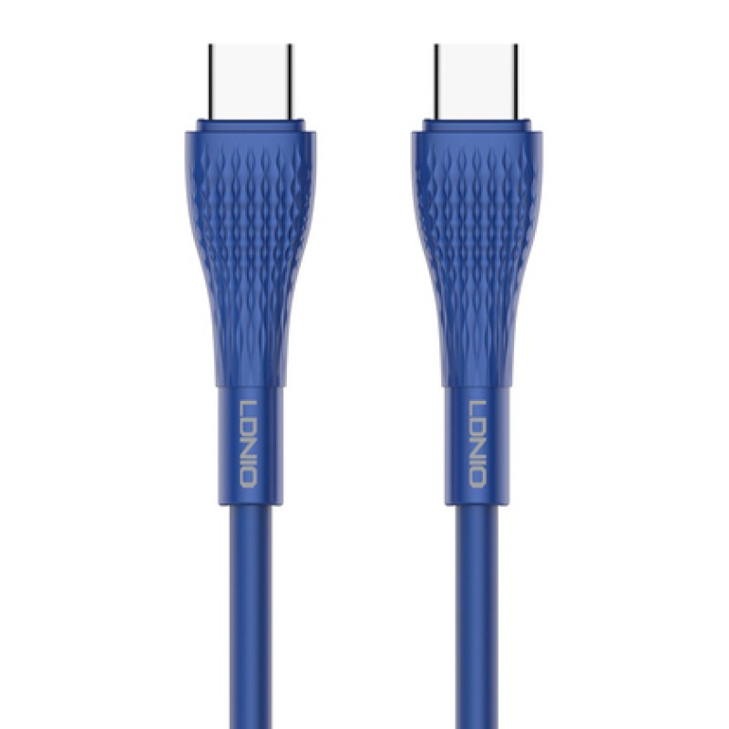 LDNIO LDNIO καλώδιο USB-C σε USB-C LC672C, 65W PD, 2m, μπλε