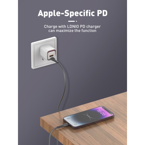 LDNIO LDNIO καλώδιο Lightning σε USB-C LC672I, 30W PD, 2m, μπλε
