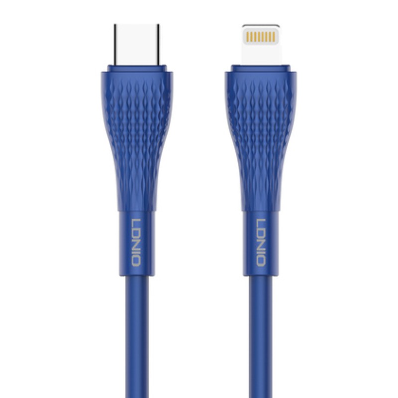 LDNIO LDNIO καλώδιο Lightning σε USB-C LC672I, 30W PD, 2m, μπλε