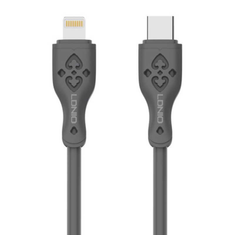 LDNIO LDNIO καλώδιο Lightning σε USB-C LC811I, 30W PD, 1m, γκρι