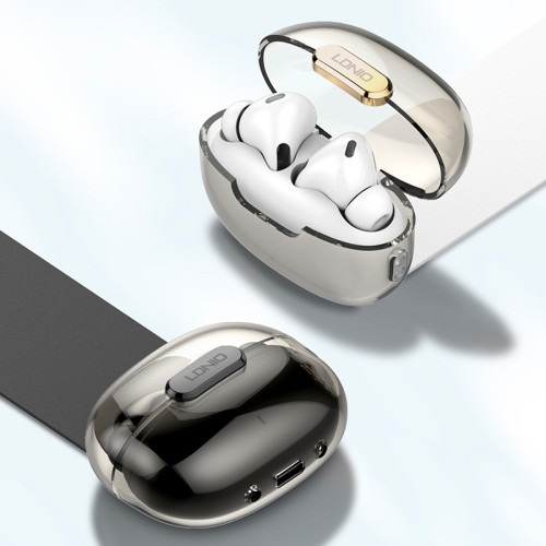 LDNIO LDNIO earphones με θήκη φόρτισης T02, True Wireless, HiFi, Φ13mm, λευκά
