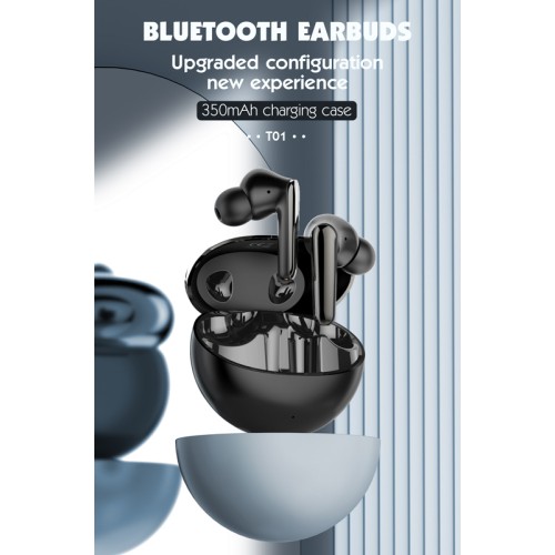 LDNIO LDNIO earphones με θήκη φόρτισης T01, True Wireless, HiFi, Φ10mm, χρυσά