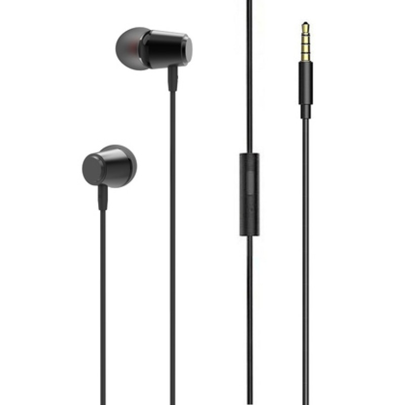 LDNIO LDNIO earphones με μικρόφωνο HP03, 3.5mm σύνδεση, Φ10mm, 1.2m, μαύρα