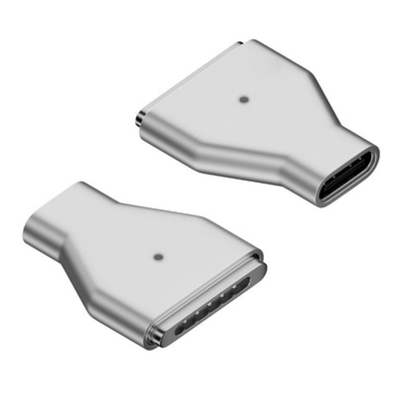 Powertech POWERTECH αντάπτορας τροφοδοσίας YX-MS3, USB-C σε Magsafe 3, ασημί