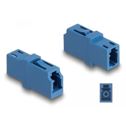 DELOCK DELOCK σύνδεσμος οπτικής ίνας LC Simplex 87985, μπλε