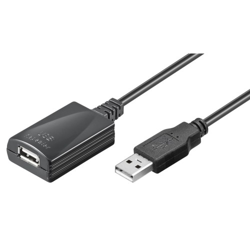 GOOBAY GOOBAY καλώδιο προέκτασης USB 95439, active, 480Mbps, 5m, μαύρο
