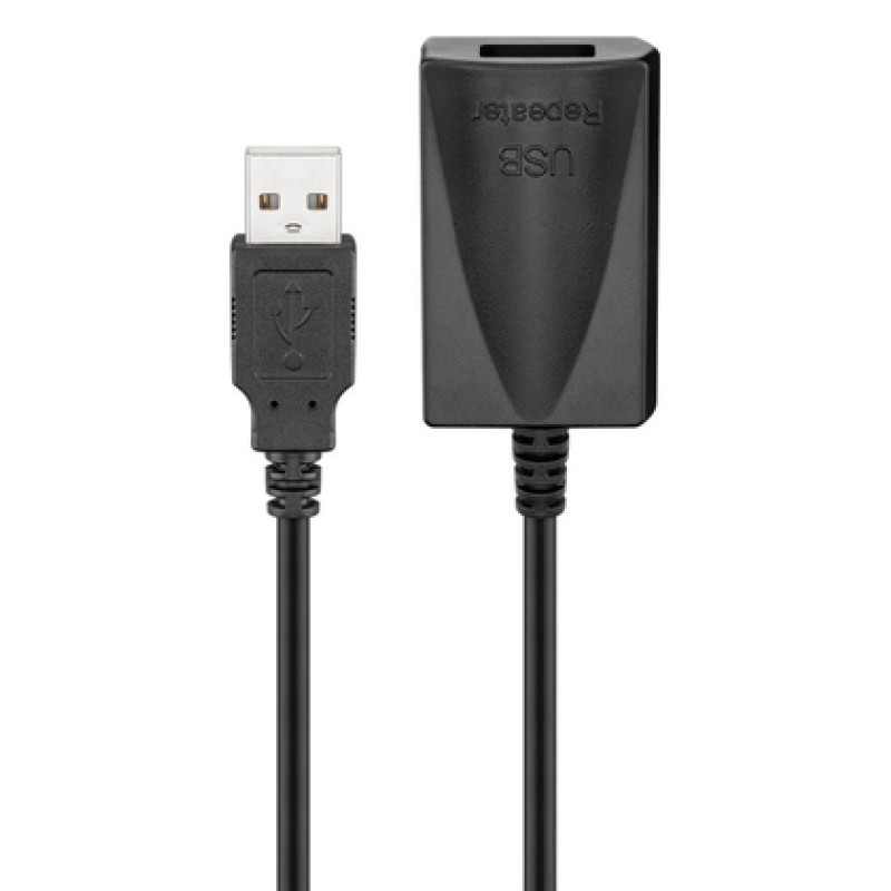 GOOBAY GOOBAY καλώδιο προέκτασης USB 95439, active, 480Mbps, 5m, μαύρο