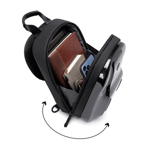 Arctic Hunter ARCTIC HUNTER τσάντα Crossbody XB00551 με θήκη tablet, 3.5L, μαύρη