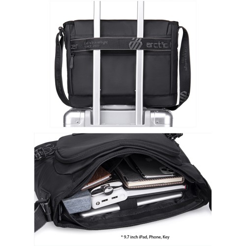 Arctic Hunter ARCTIC HUNTER τσάντα ώμου K00528 με θήκη tablet, 10L, κόκκινη