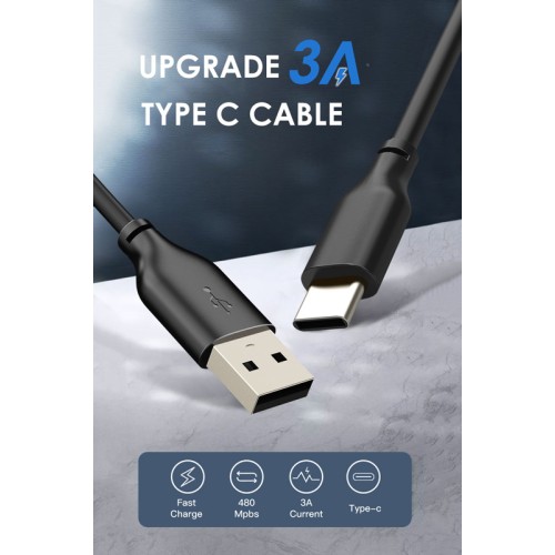 CABLETIME CABLETIME καλώδιο USB-C σε USB CT-CMAMN1, 3A, 480Mbps, 1m, μπλε