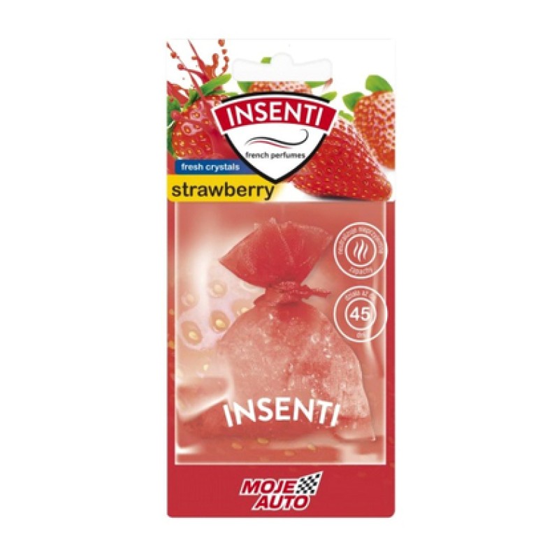 MOJE AUTO MOJE AUTO κρεμαστό αρωματικό αυτοκινήτου 15-504, φράουλα, crystals, 20g
