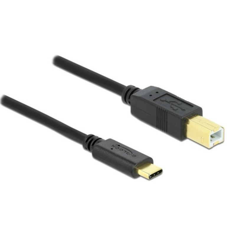 DELOCK DELOCK καλώδιο USB-C σε USB Type B 83601, 1m, μαύρο