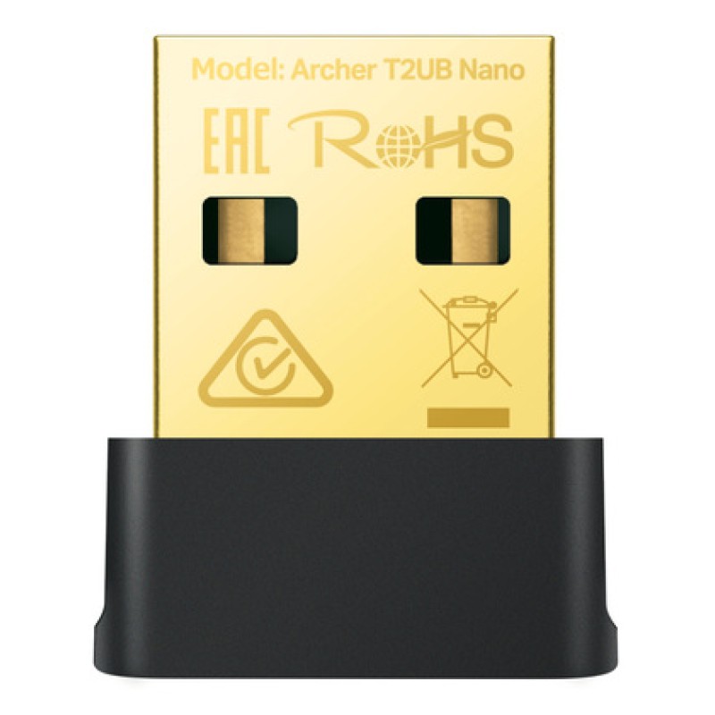 TP-Link TP-LINK Nano Wi-Fi Bluetooth 4.2 USB Adapter Archer T2UB Nano, Ver. 1.0