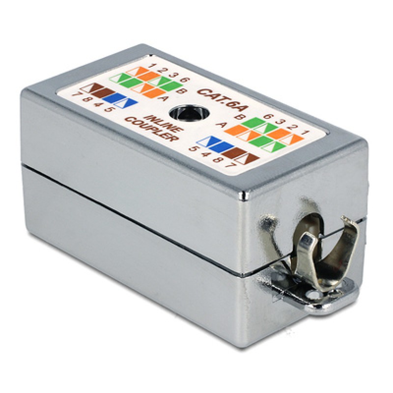 DELOCK DELOCK κυτίο σύνδεσης καλωδίων δικτύου 86243, Cat 6A LSA, STP, tool-free