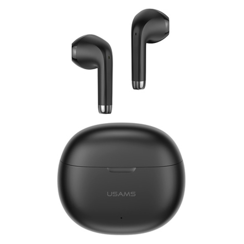 USAMS USAMS earphones με θήκη φόρτισης US-YO17, True Wireless, Φ13mm, μαύρα