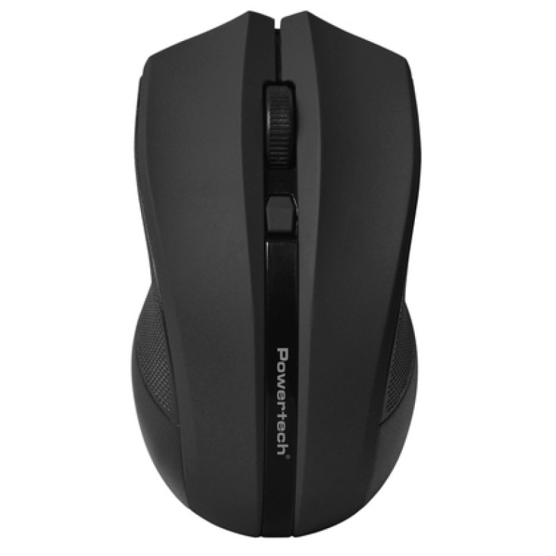 Powertech POWERTECH ασύρματο ποντίκι PT-1166, USB δέκτης, 1600DPI, μαύρο
