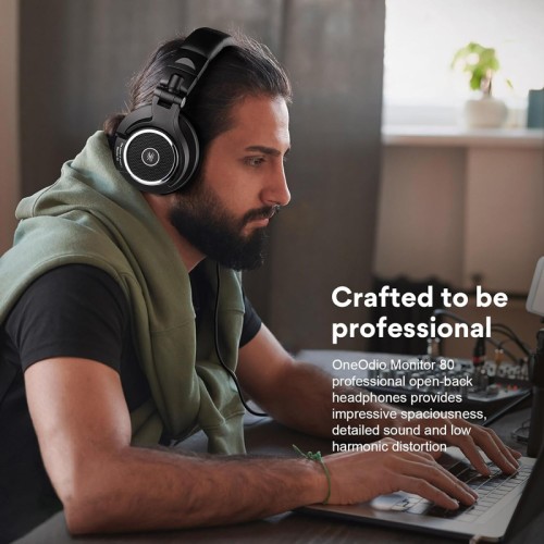 ONEODIO ONEODIO headset Monitor 80, 6.35mm & 3.5mm σύνδεση, Hi-Res, 40mm, μαύρο