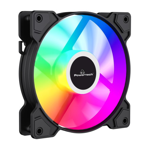 Powertech POWERTECH ανεμιστήρας PT-1170 για PC, LED FRGB, 120mm, 1200RPM