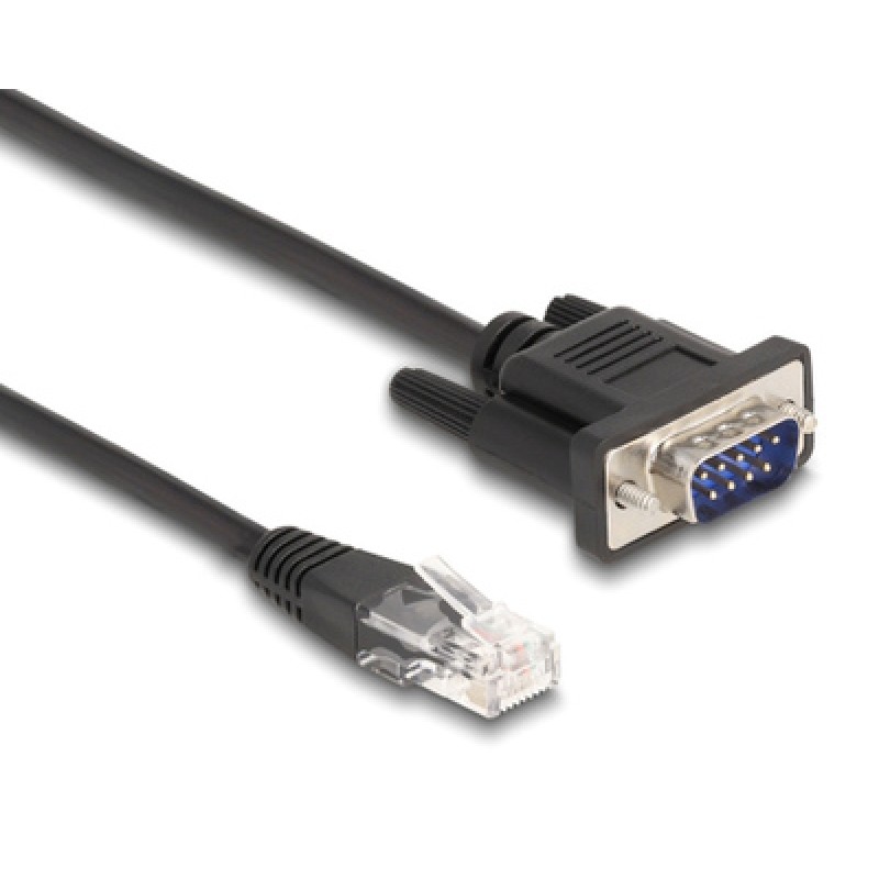 Powertech POWERTECH καλώδιο serial RS-232 σε RJ45 CAB-G040, 30cm, μαύρο