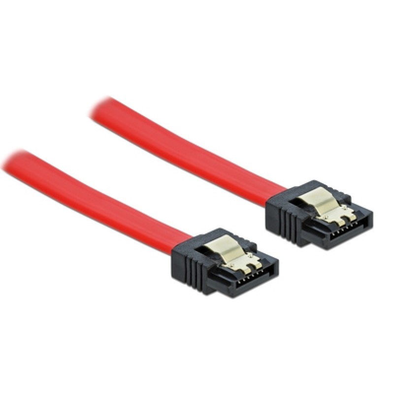 DELOCK DELOCK καλώδιο SATA 82678, 6Gb/s, 70cm, κόκκινο