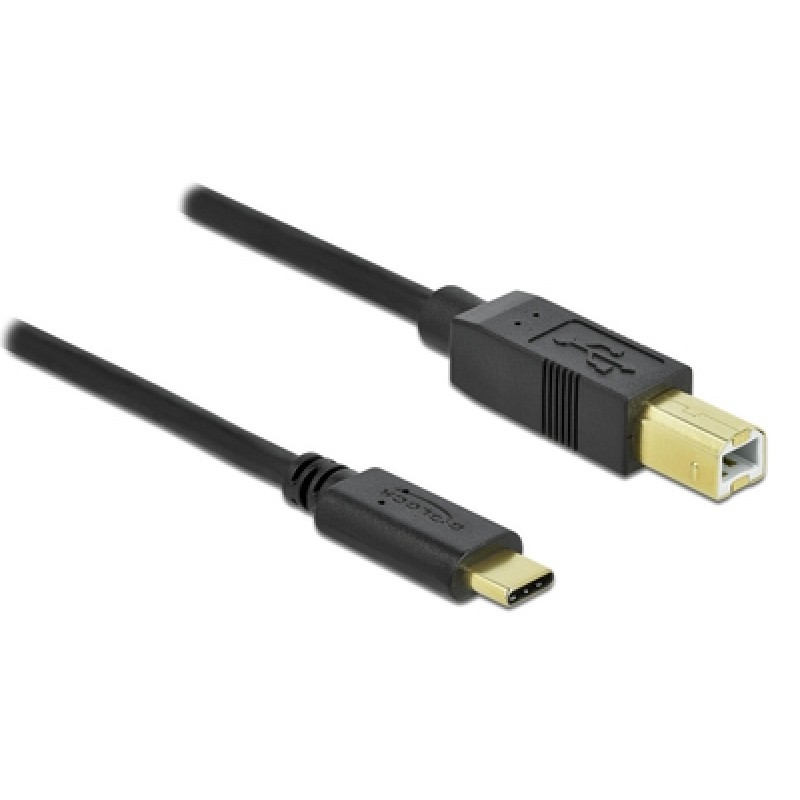 DELOCK DELOCK καλώδιο USB-C σε USB Type B 83330, 2m, μαύρο