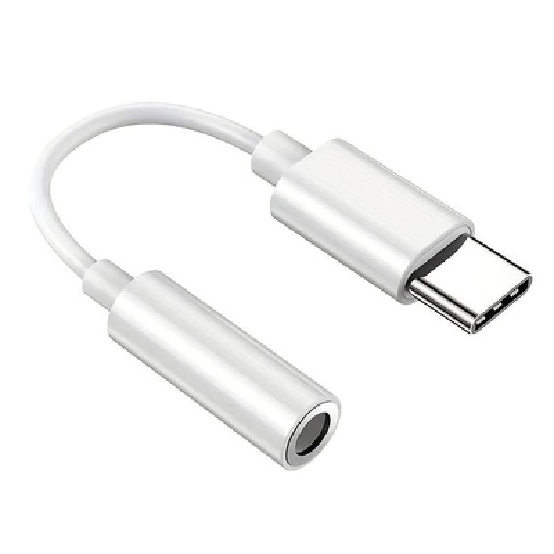 Powertech POWERTECH αντάπτορας USB-C σε 3.5mm CAB-UC084, λευκός