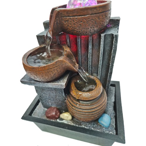 HOME USE HOME USE διακοσμητικό συντριβάνι HUH-0168, φωτιζόμενο, 21x15.5x29cm